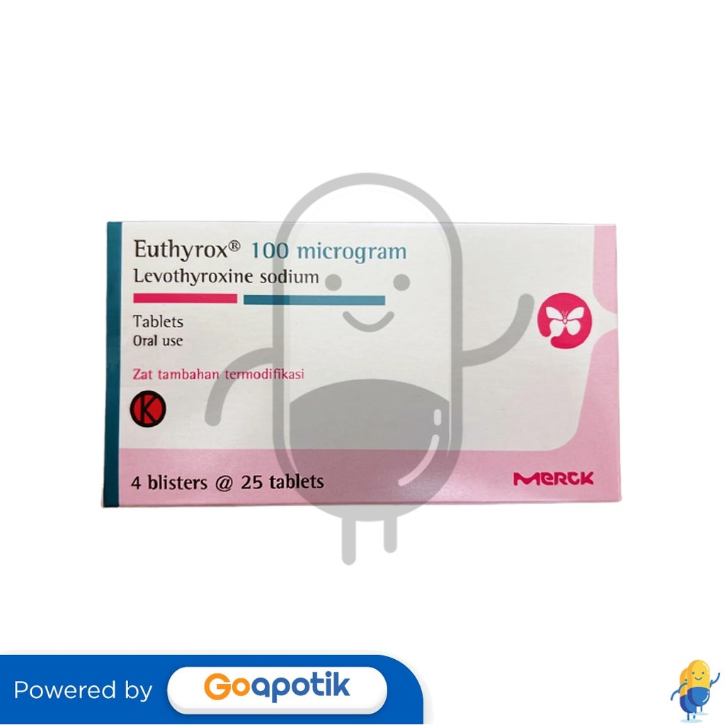 Euthyrox 100 Mcg Box 100 Tablet / Hipotiroid