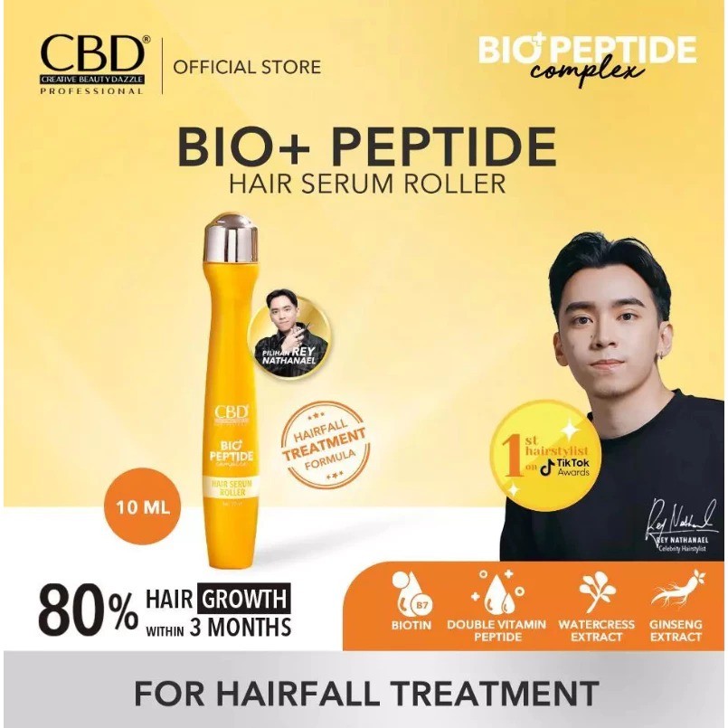 CBD Bio Peptide + Complex Hair Serum Roller 10ml