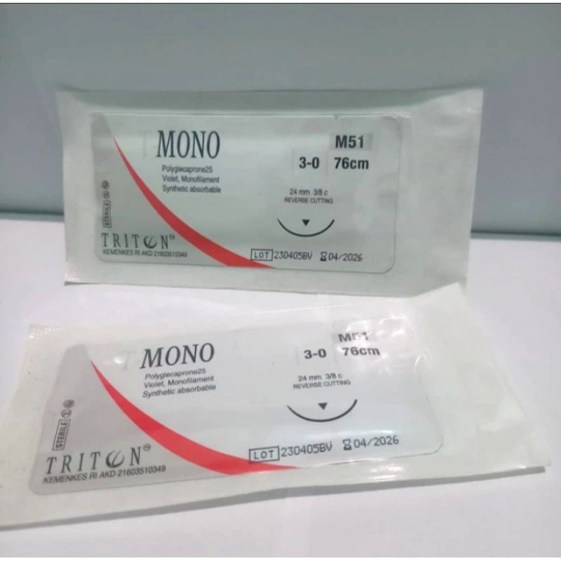 T mono 3/0 M51 reverse cutting