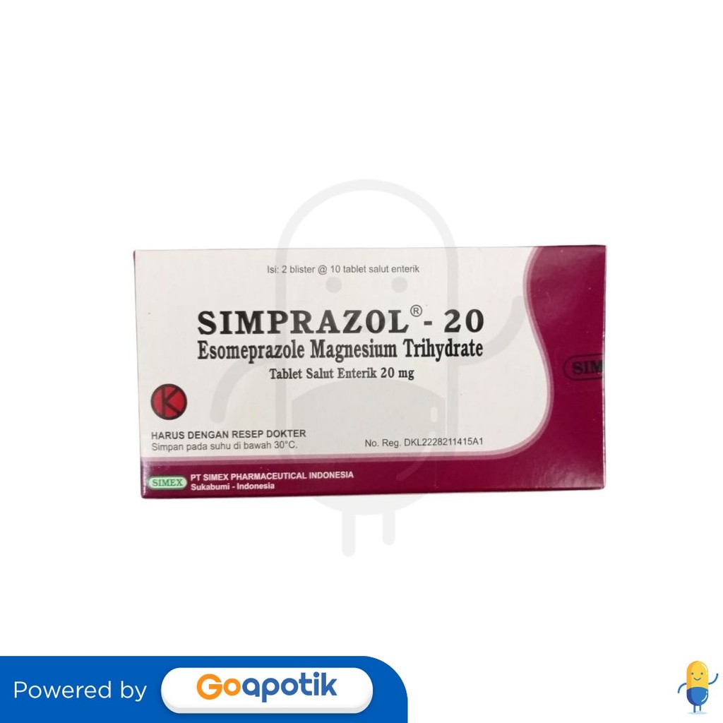 Simprazol 20 Mg Box 20 Tablet