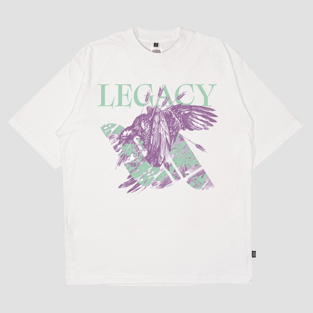 (COD) Queenbeer - T-Shirt Crow White