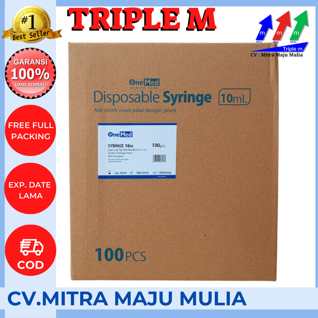 ONEMED 10cc 1box isi 100pcs