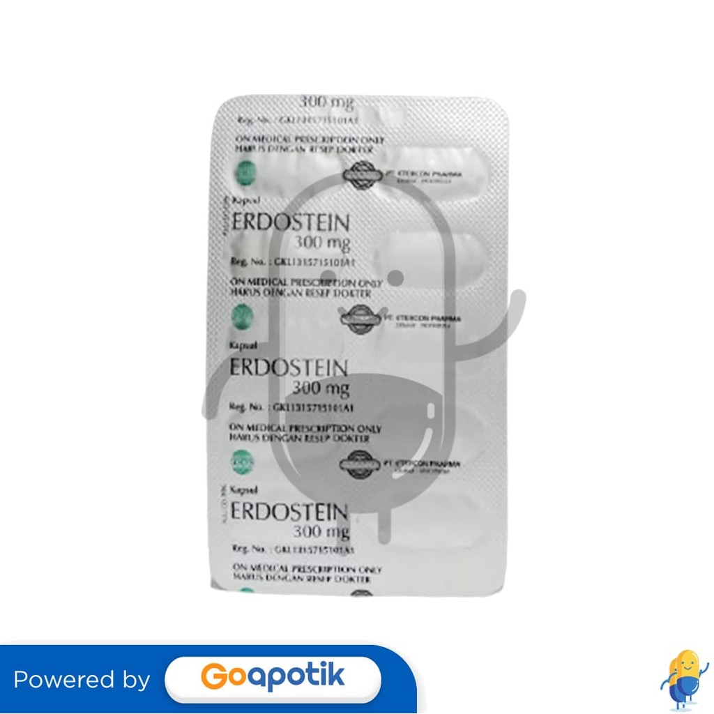 Erdosteine Etercon 300 Mg Strip 10 Kapsul