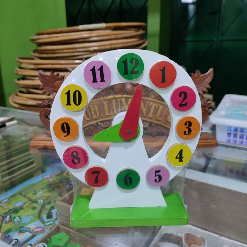 Jam Angka Timbul