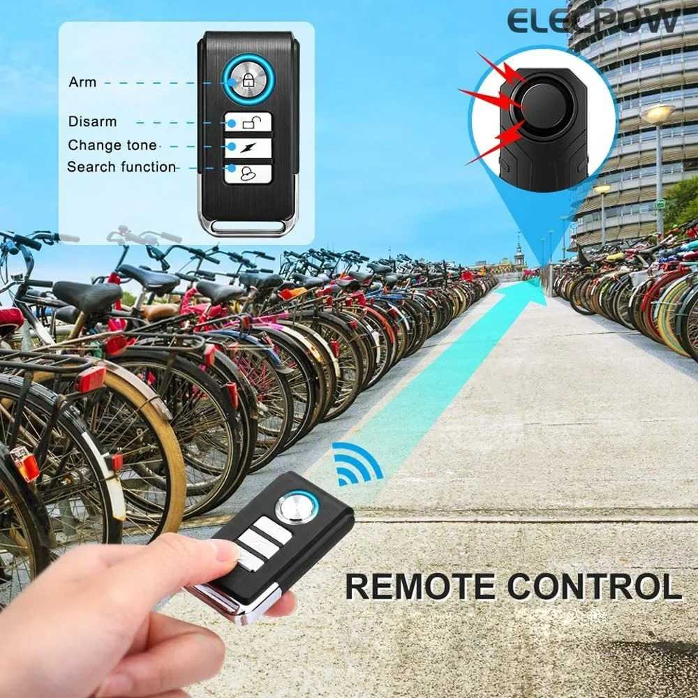Alarm Sepeda Remote Control Waterproof High Sensitivity