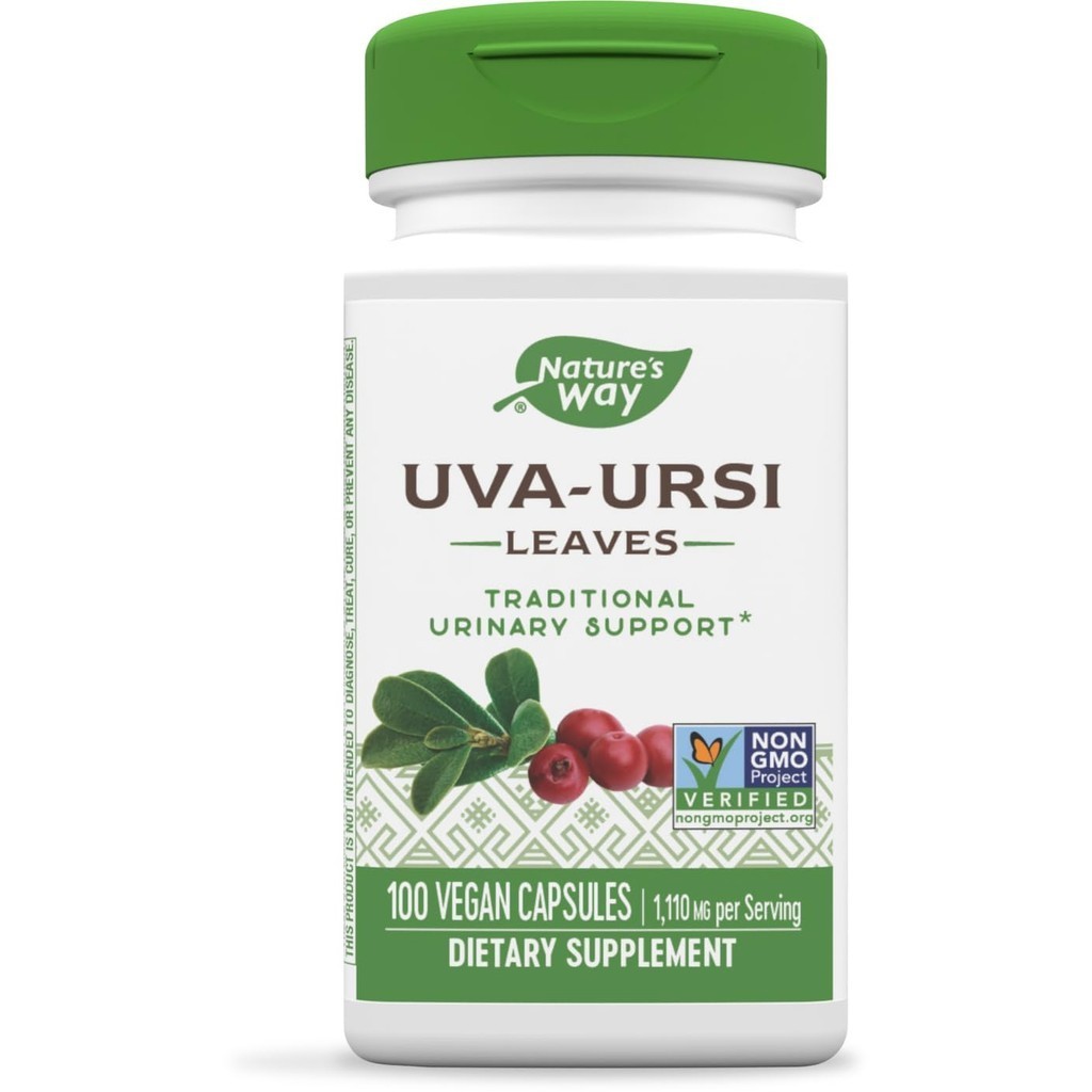 Nature's Way Uva Ursi – 1,110 mg per 3-capsule Serving -