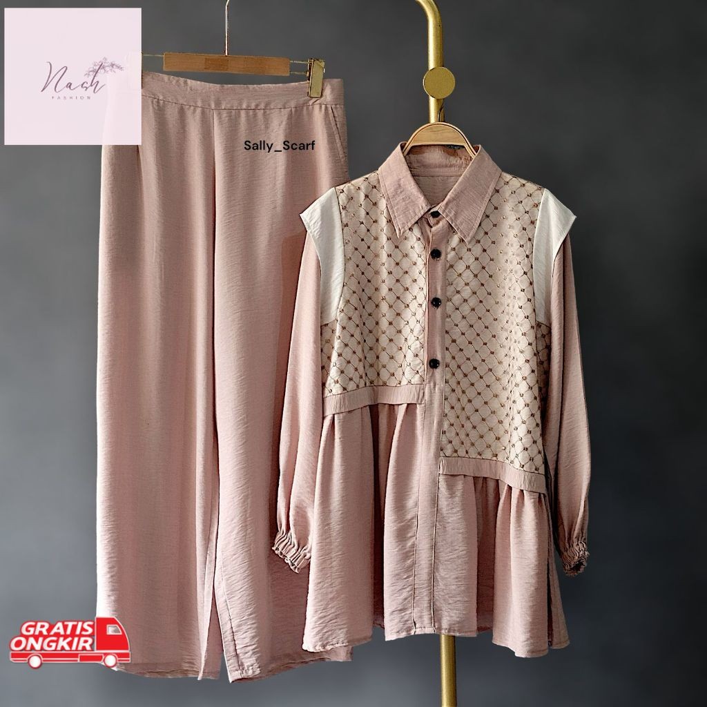 One Set Terbaru / Nuri setelan celana/one set basic daily