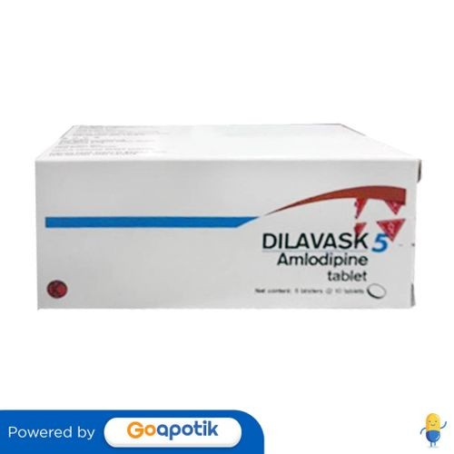 Dilavask 5 Mg Box 50 Tablet