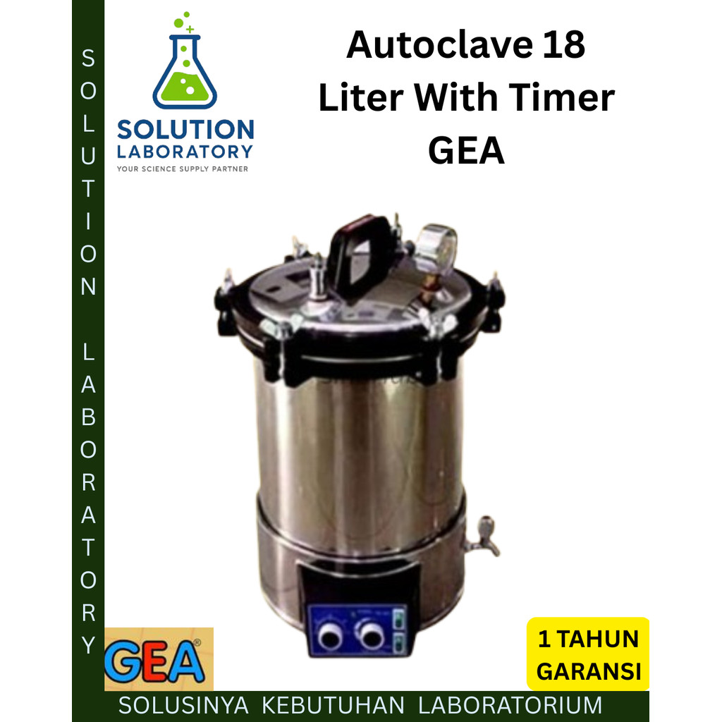 Autoclave 18 Liter With Timer GEA