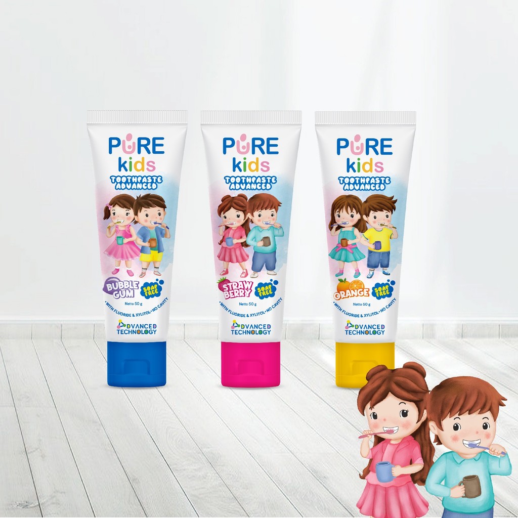 Pure Kids Tooth Paste Advanced 2 thn Keatas
