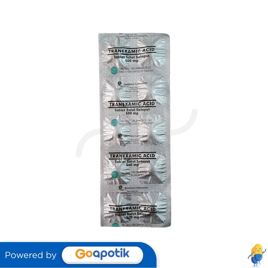 Tranexamic Acid Quantum 500 Mg Strip 10 Tablet