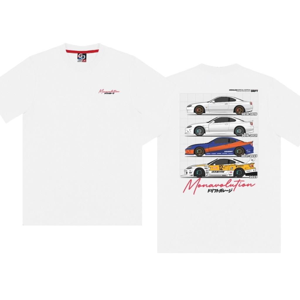 (COD) Garasi Drift Monavolution T-Shirt White