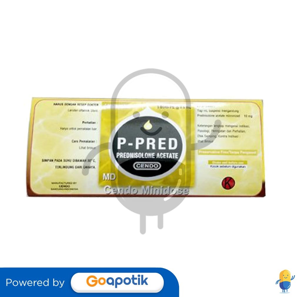 Cendo P Pred 5 X 0,6 Ml Minidose