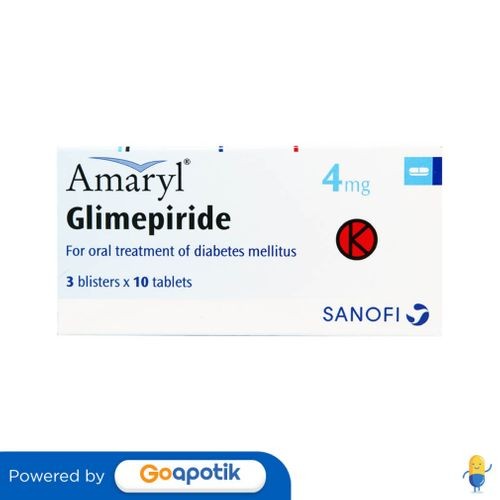 Amaryl 4 Mg Box 30 Tablet