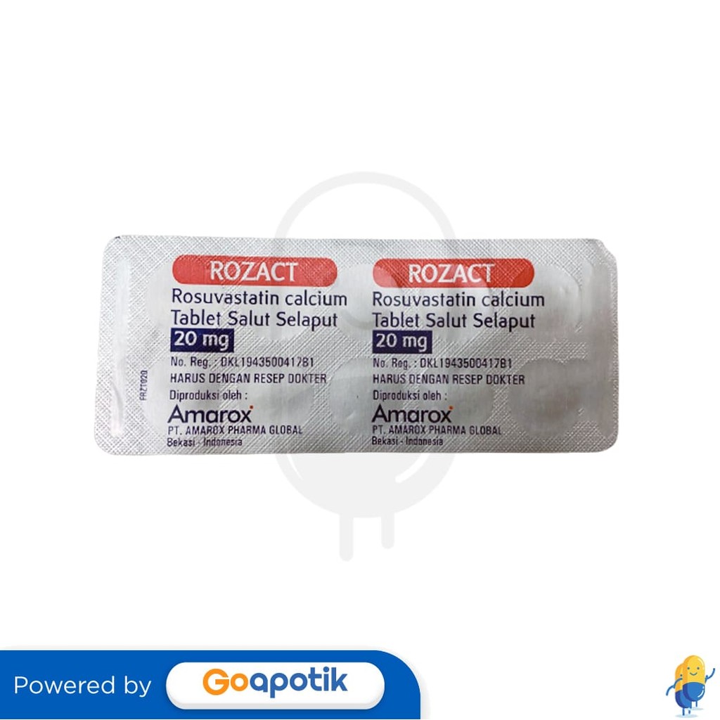 Rozact 20 Mg Strip 10 Tablet