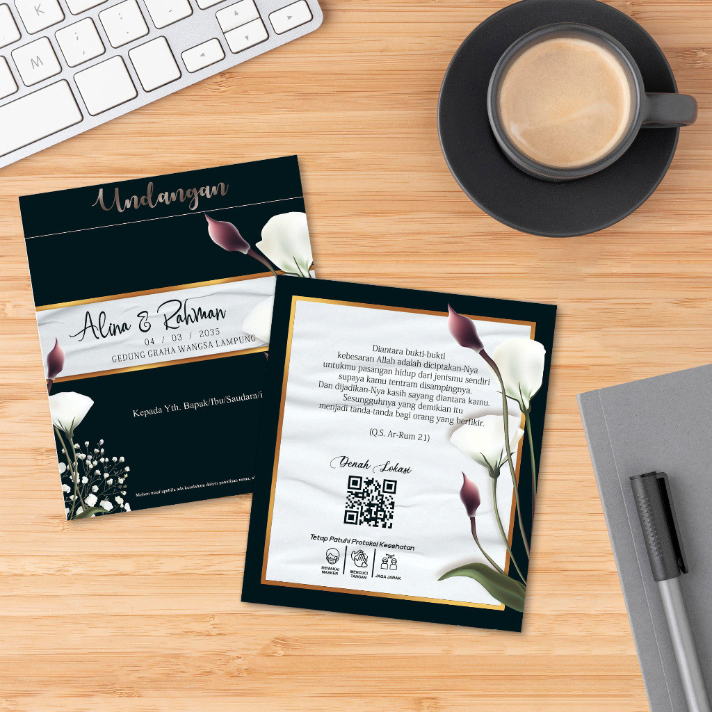 Blangko HC 185  Wedding Invitation