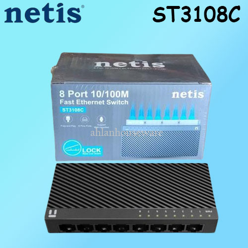NETIS ST3108C 8 PORT FAST ETHERNET SWITCH