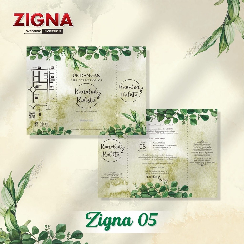 Blangko zigna 05  Wedding Invitation