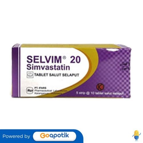 Selvim 20 Mg Box 50 Kaplet