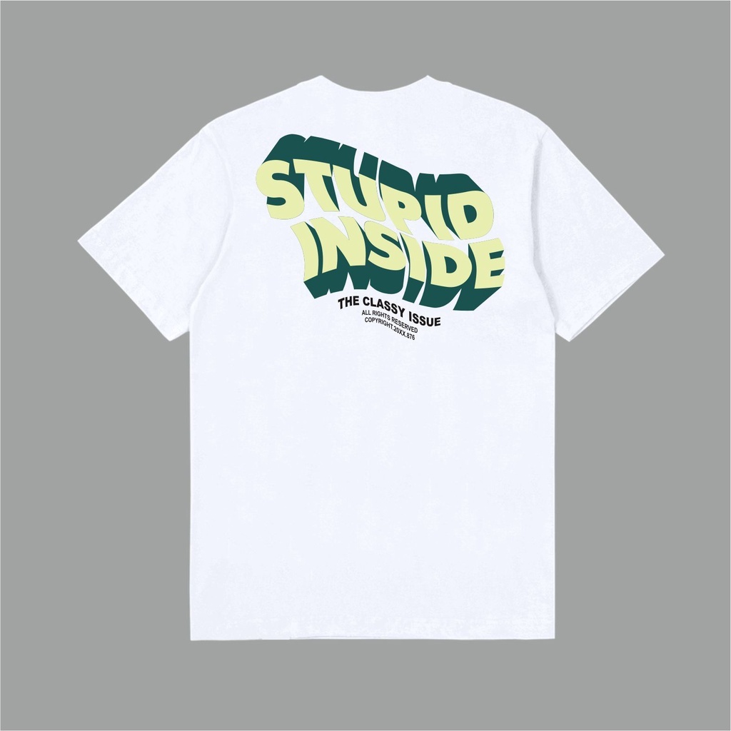 Stupidinside Tshirt Righi White