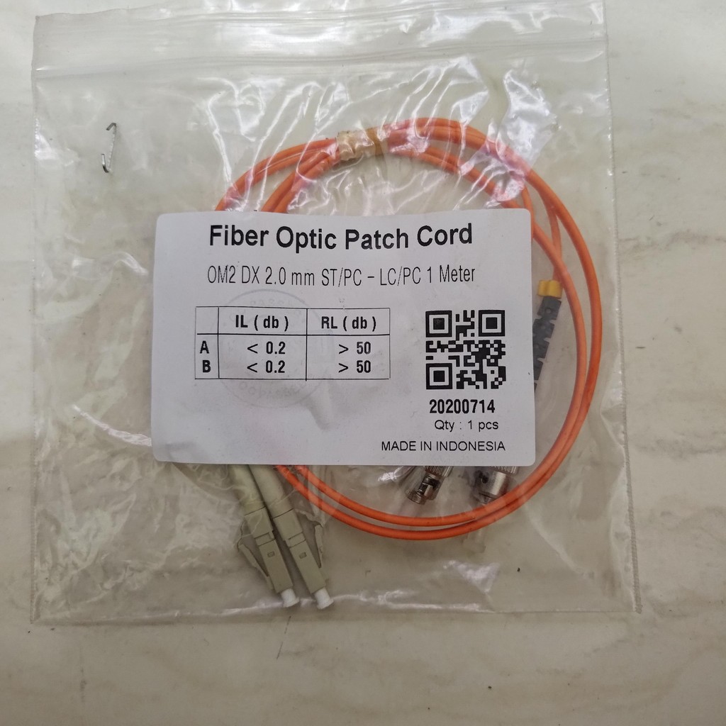 PATCHCORD OM2 DX 2.0MM ST PC - LC PC 1 METER