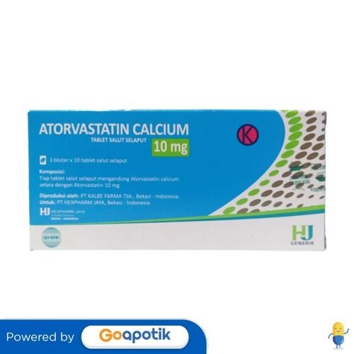 Atorvastatin Hexpharm 10 Mg Box 30 Tablet