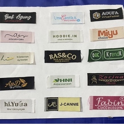 Woven label paket 1500 pcs