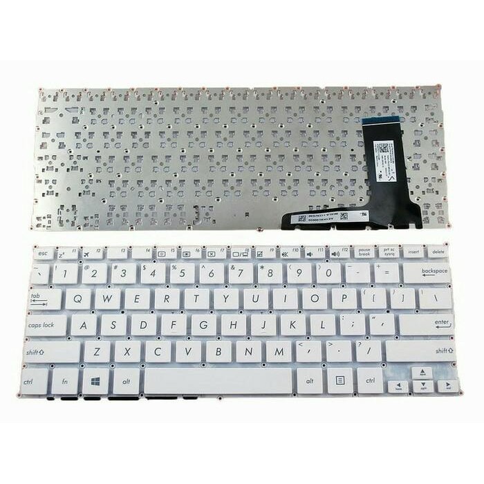 Keyboard Laptop Asus E202M E202MA E202 E202S E202SA TP201SA Putih