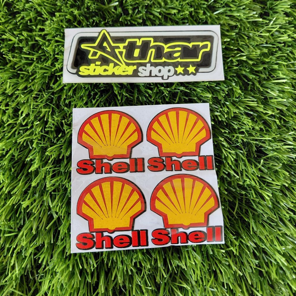 stiker shell cutting sticker motor mobil Shell