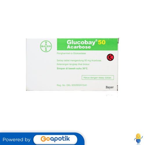 Glucobay 50 Mg Box 50 Tablet