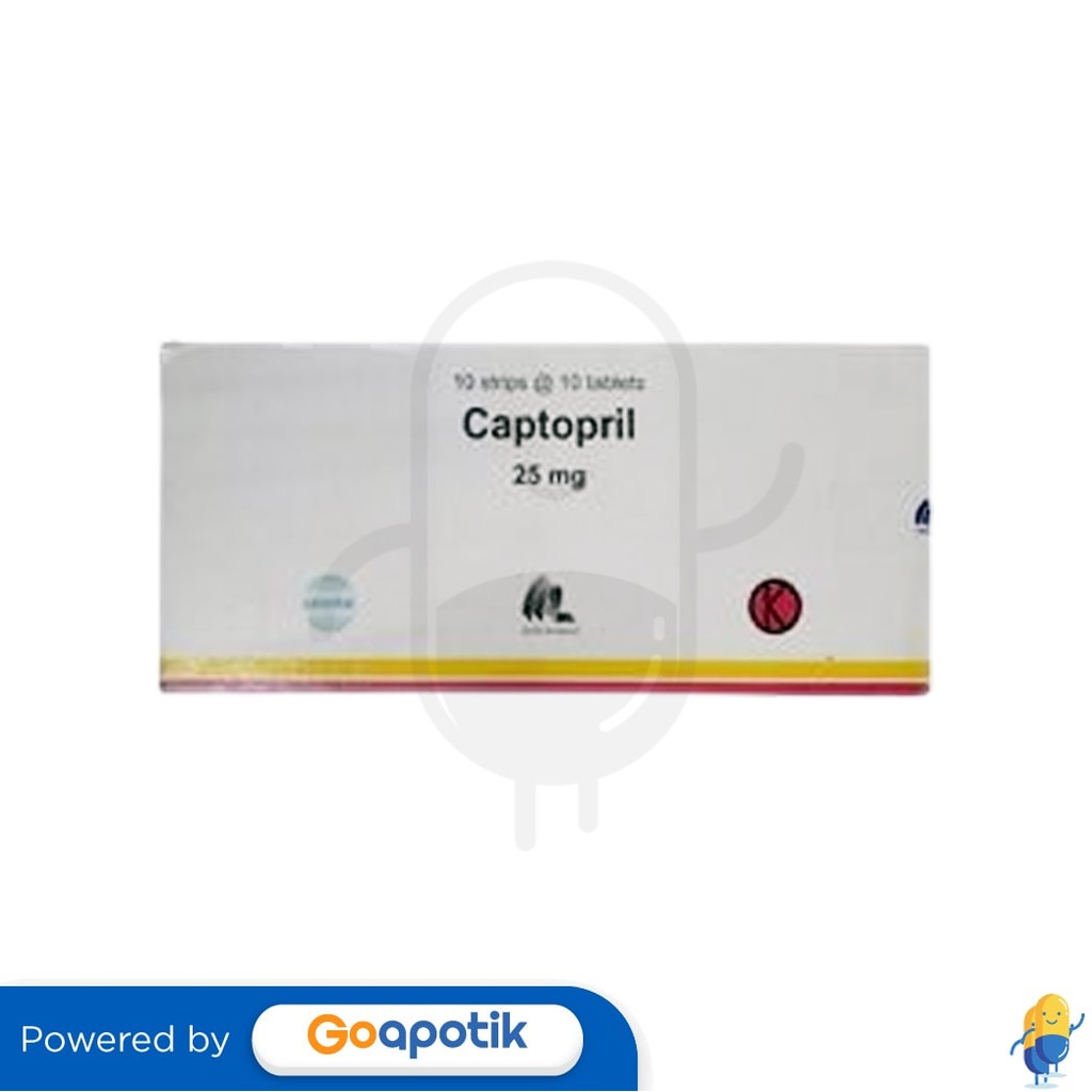 Captopril Indofarma 25 Mg Box 100 Tablet