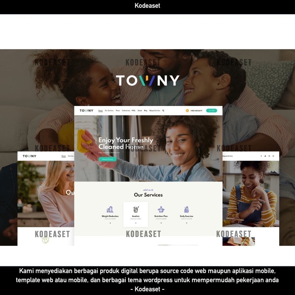 WORDPRESS THEME TOWNY   D5602 TEMA TEMPLATE WEB BY KODEASET LISENSI ORIGINAL