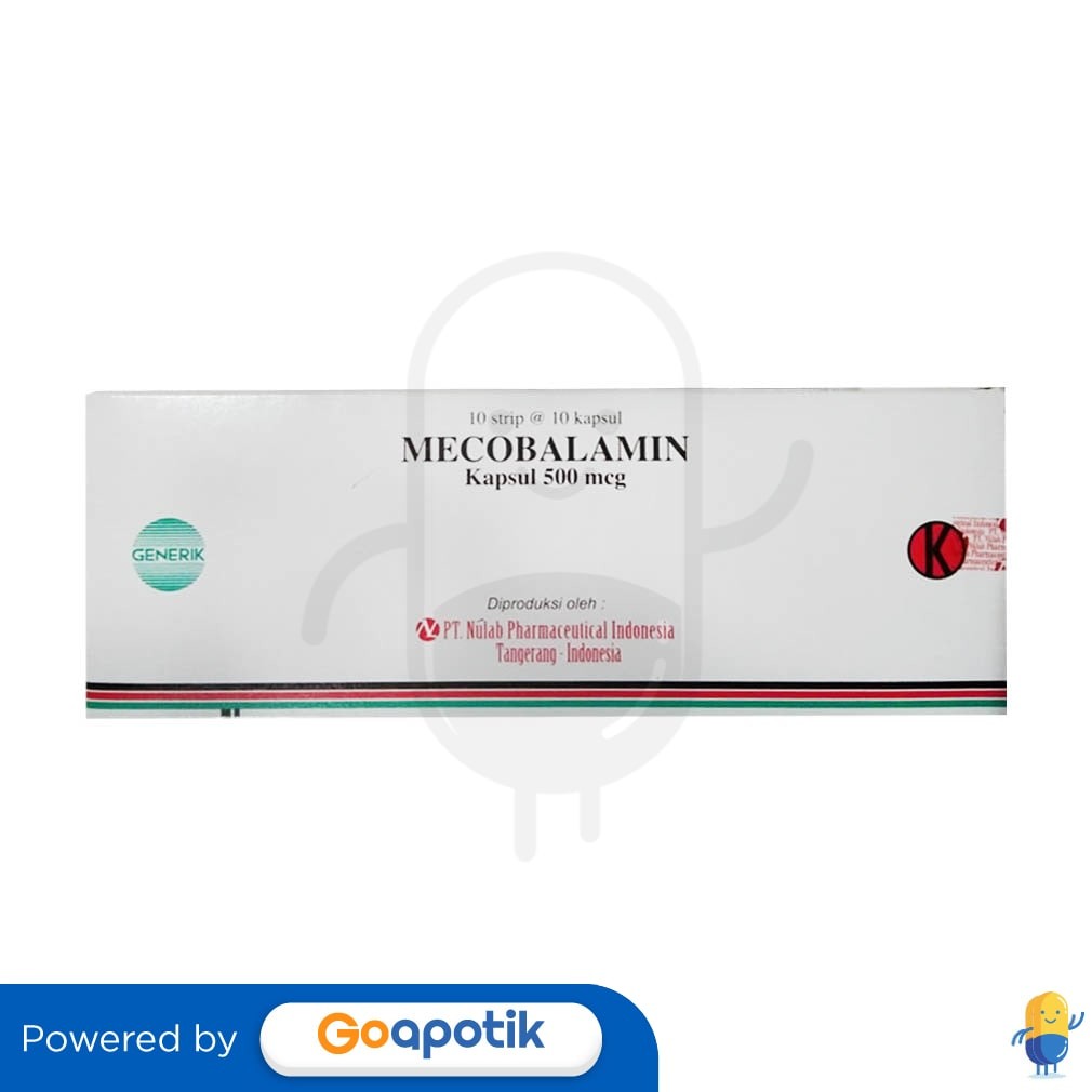 Mecobalamine Nulab 500 Mcg Box 100 Kapsul