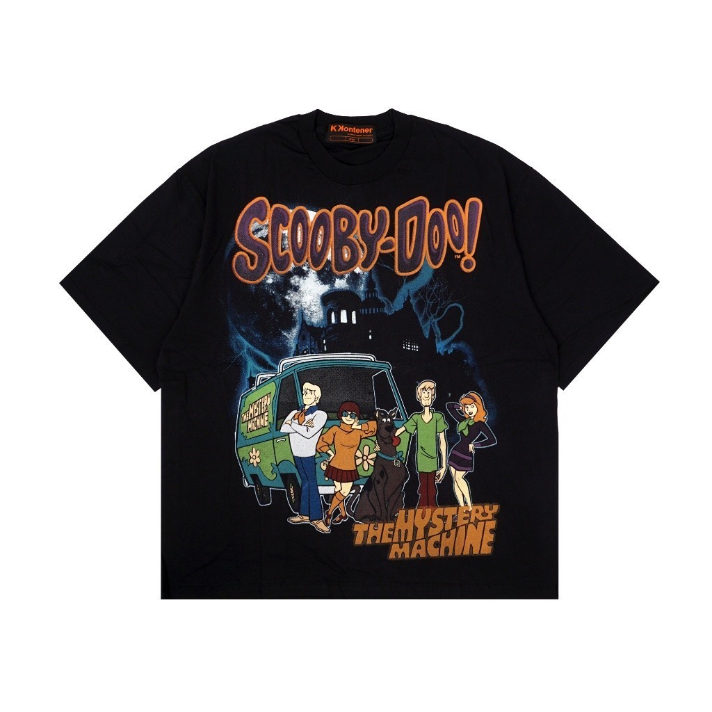 (COD) 【Ori】 KKONTENER SCOOBYDO OVERSIZE TSHIRT BLACK