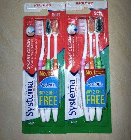 SYSTEMA Sikat Gigi Smart Clean 3pcs