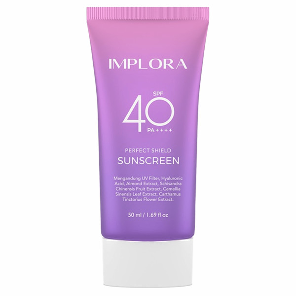 IMPLORA PERFECT SHIELD SUNSCREEN SPF 40 PA ++++ - SUNBLOCK WAJAH