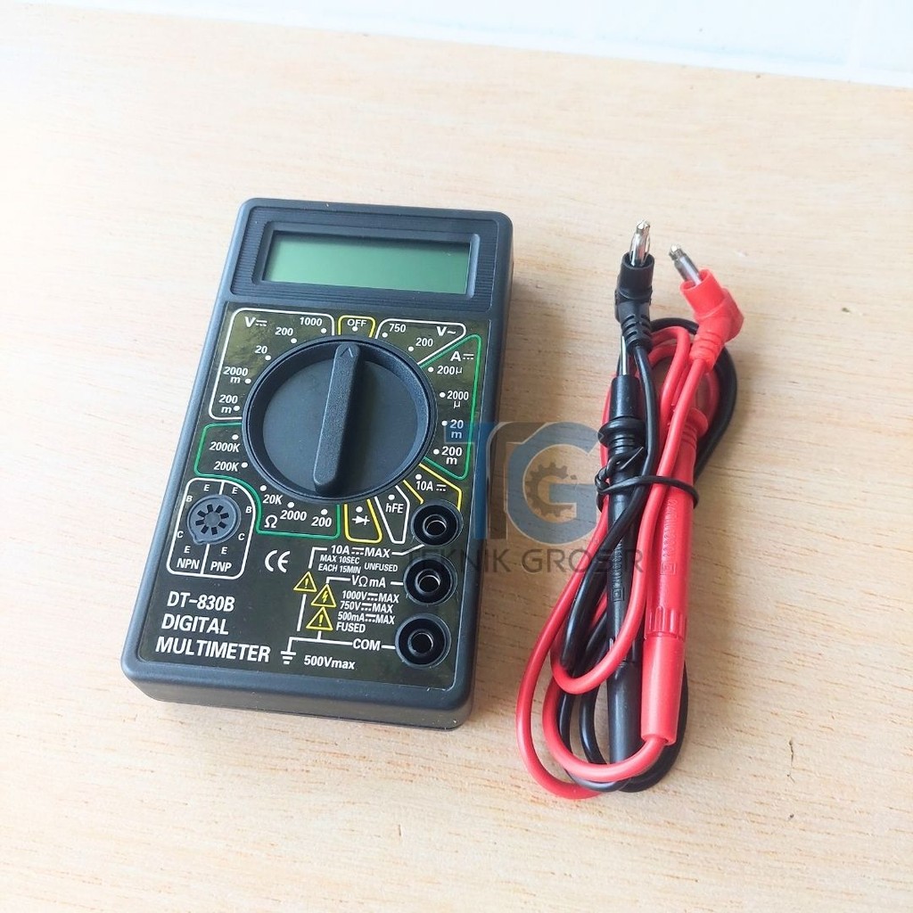 DT830 Multimeter Digital | Avometer DC/AC, Resistance & Continuity