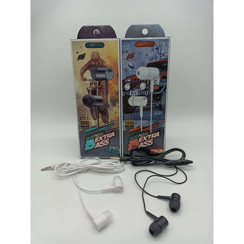 HEADSET / HANDSFREE D21 STEREO EARPHONE
