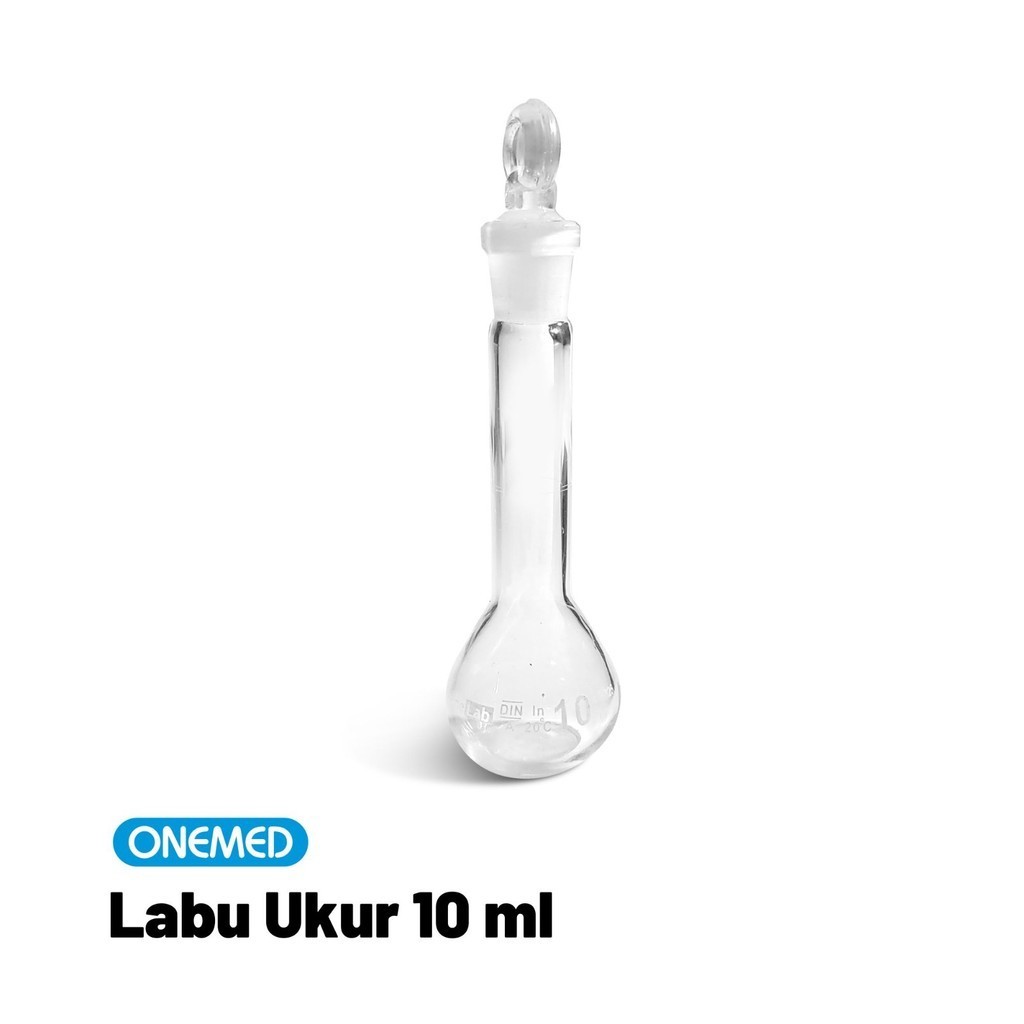 ONEMED Labu Ukur Kaca Laboratorium - Volumetric Flask 10 ML OP