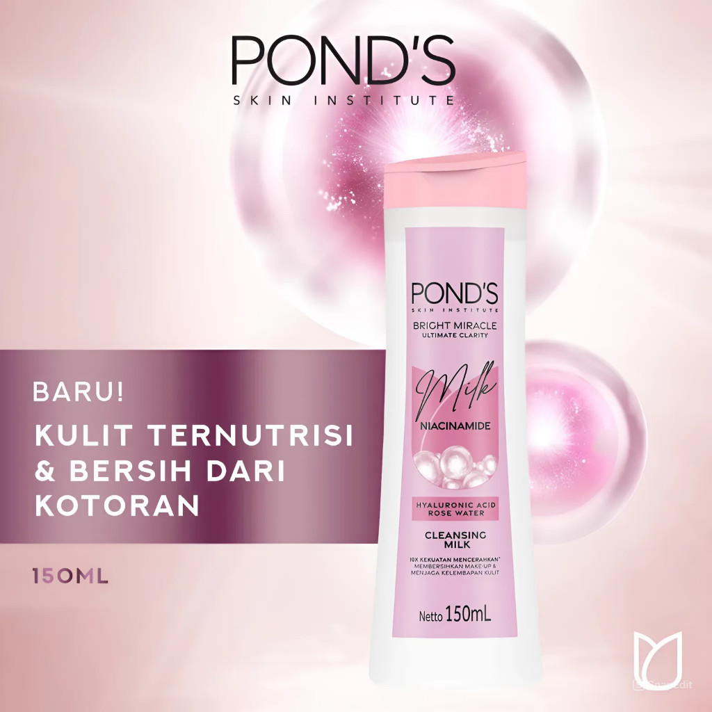 Pond's Bright Miracle Cleansing Milk 150ML -BISA COD