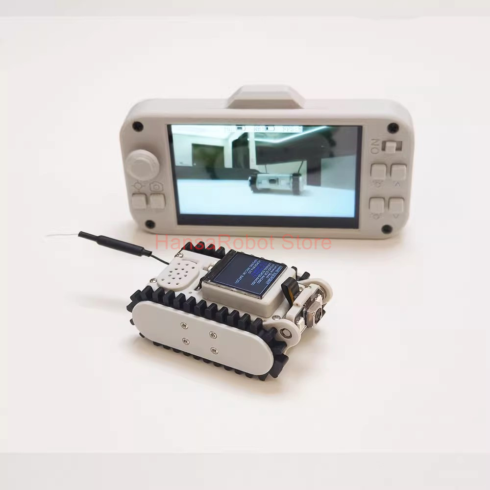 ESP32 APP RC Mini Robot Car Kit Pipeline Detection Wireless Video Camera Track Scanning Code Networking DIY Kit