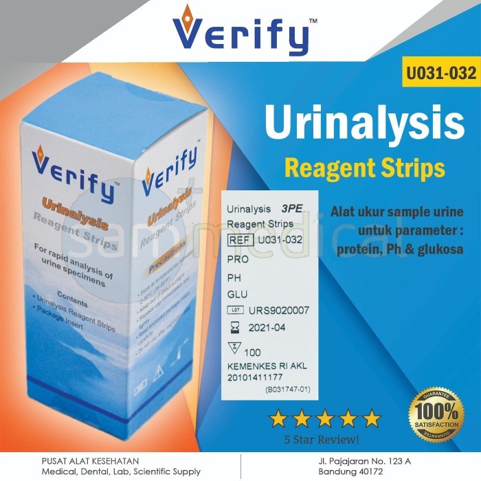 Verify Urinalysis 3PE @100