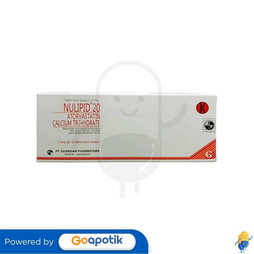 Nulipid 20 Mg Box 30 Tablet