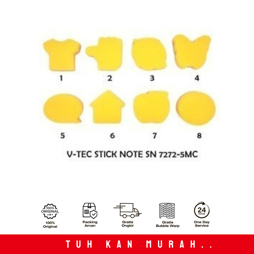 V-TEC STICKY NOTE SN 72721