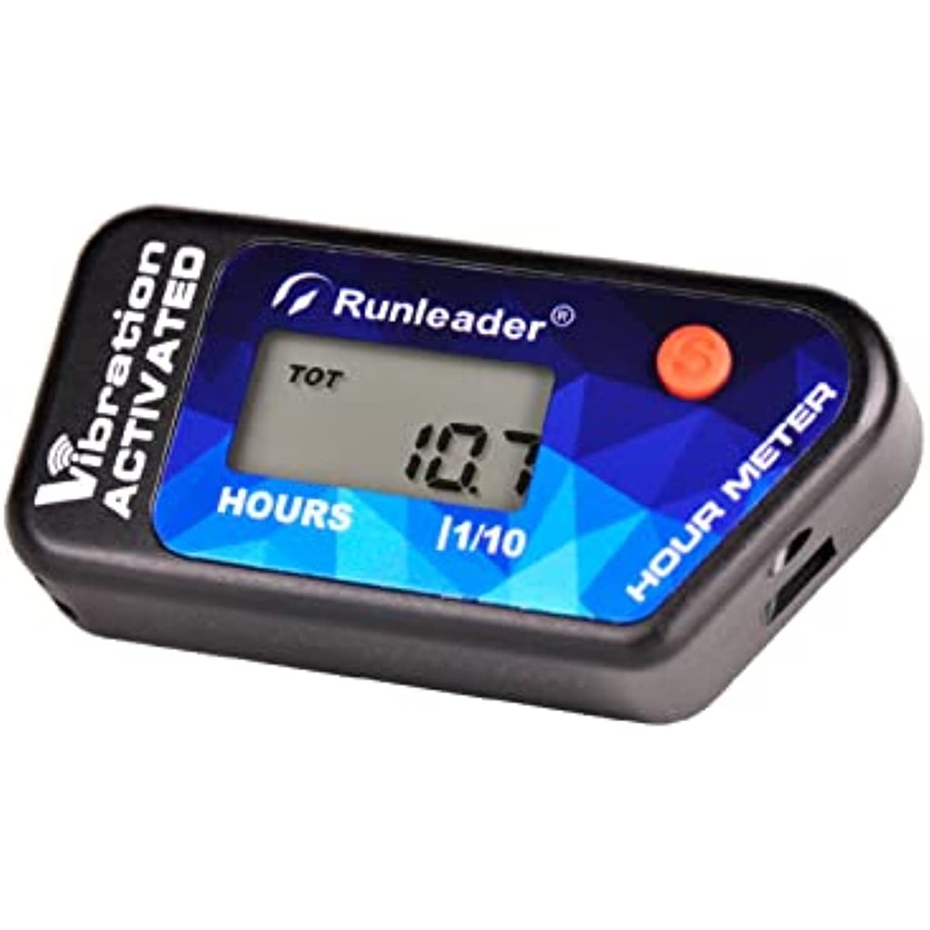 Digital Cordless Hour Meter Vibration Operation Adjustable Sensitivity Lock Down Easy install Double Operation System Low batter