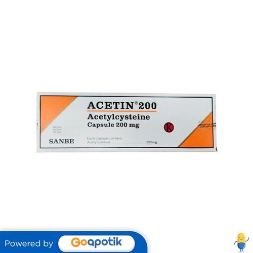 Acetin 200 Mg Box 30 Kapsul