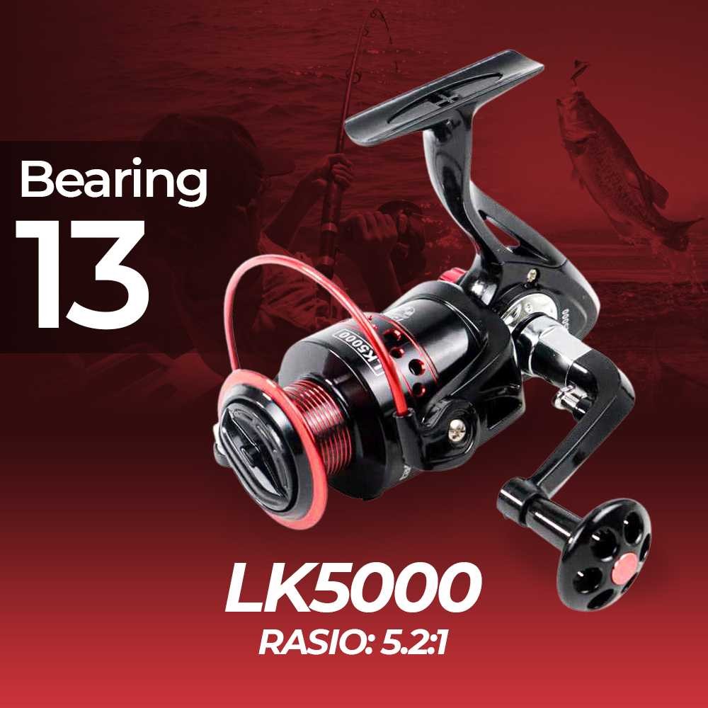 Reel Pancing Spinning 5.2:1 Ball Bearing 13