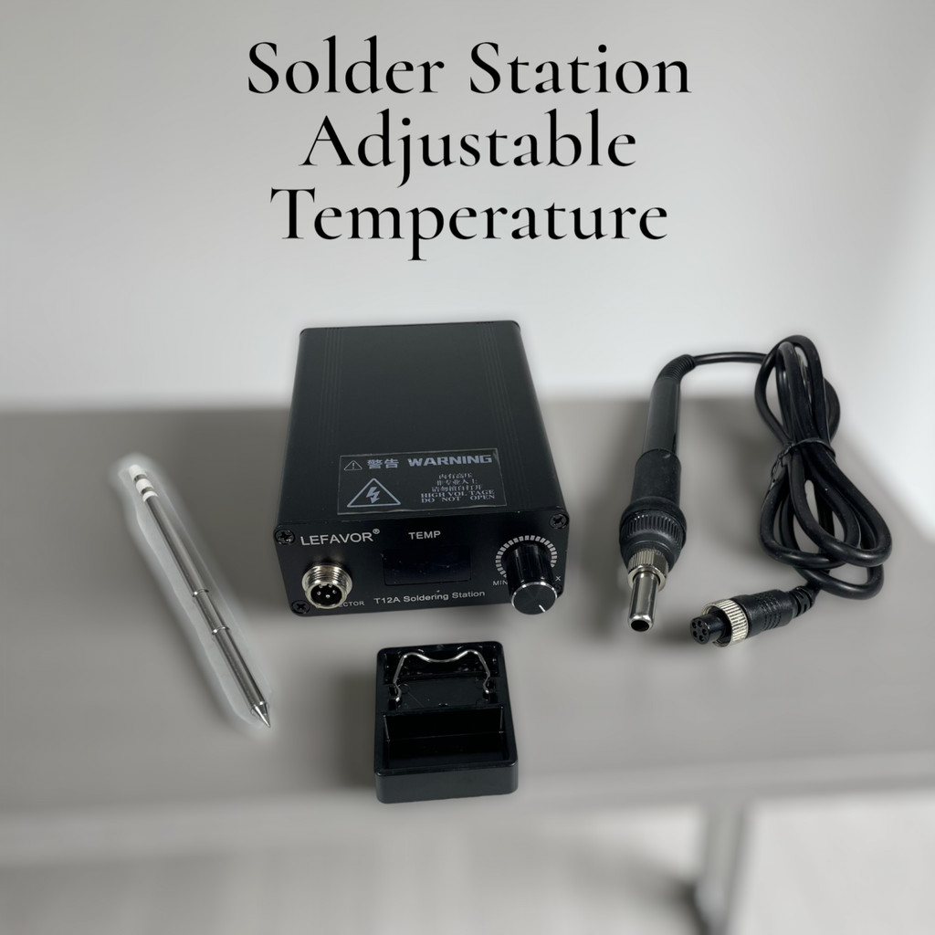 LEFAVOR Solder Station Adjustable Temperature Microcontroller 75W - T12