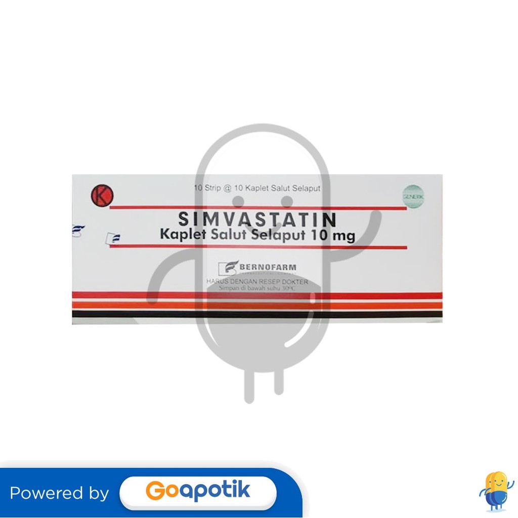 Simvastatin Bernofarm 10 Mg Box 100 Tablet