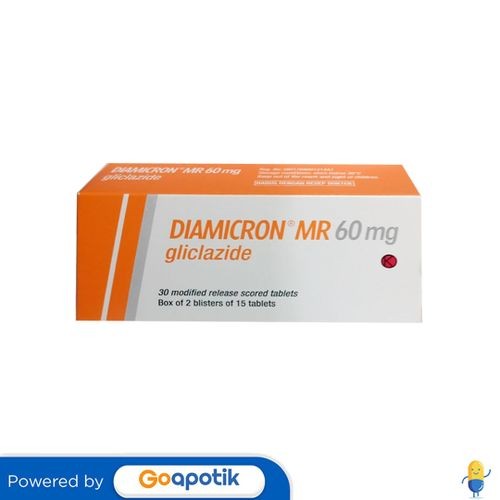 Diamicron Mr 60 Mg Box 30 Tablet
